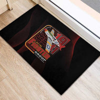 Tuskegee Airmen 332nd Spit Fire Rubber Doormat On The Blue Sky - Wonder Print Shop