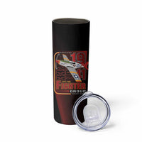 Tuskegee Airmen 332nd Spit Fire Skinny Tumbler On The Blue Sky - Wonder Print Shop