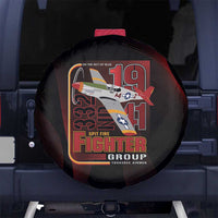 Tuskegee Airmen 332nd Spit Fire Spare Tire Cover On The Blue Sky - Wonder Print Shop