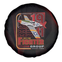 Tuskegee Airmen 332nd Spit Fire Spare Tire Cover On The Blue Sky - Wonder Print Shop
