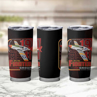 Tuskegee Airmen 332nd Spit Fire Tumbler Cup On The Blue Sky - Wonder Print Shop