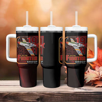 Tuskegee Airmen 332nd Spit Fire Tumbler With Handle On The Blue Sky - Wonder Print Shop