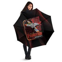 Tuskegee Airmen 332nd Spit Fire Umbrella On The Blue Sky - Wonder Print Shop