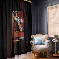 Tuskegee Airmen 332nd Spit Fire Window Curtain On The Blue Sky - Wonder Print Shop