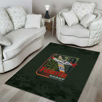 Tuskegee Airmen 332nd Spit Fire Area Rug Camo Moss Green - Wonder Print Shop