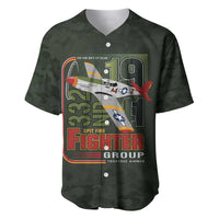 Tuskegee Airmen 332nd Spit Fire Baseball Jersey Camo Moss Green - Wonder Print Shop