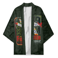 Tuskegee Airmen 332nd Spit Fire Kimono Camo Moss Green - Wonder Print Shop