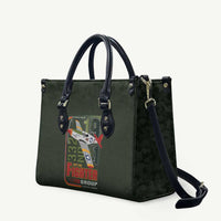 Tuskegee Airmen 332nd Spit Fire Leather Bag Camo Moss Green - Wonder Print Shop