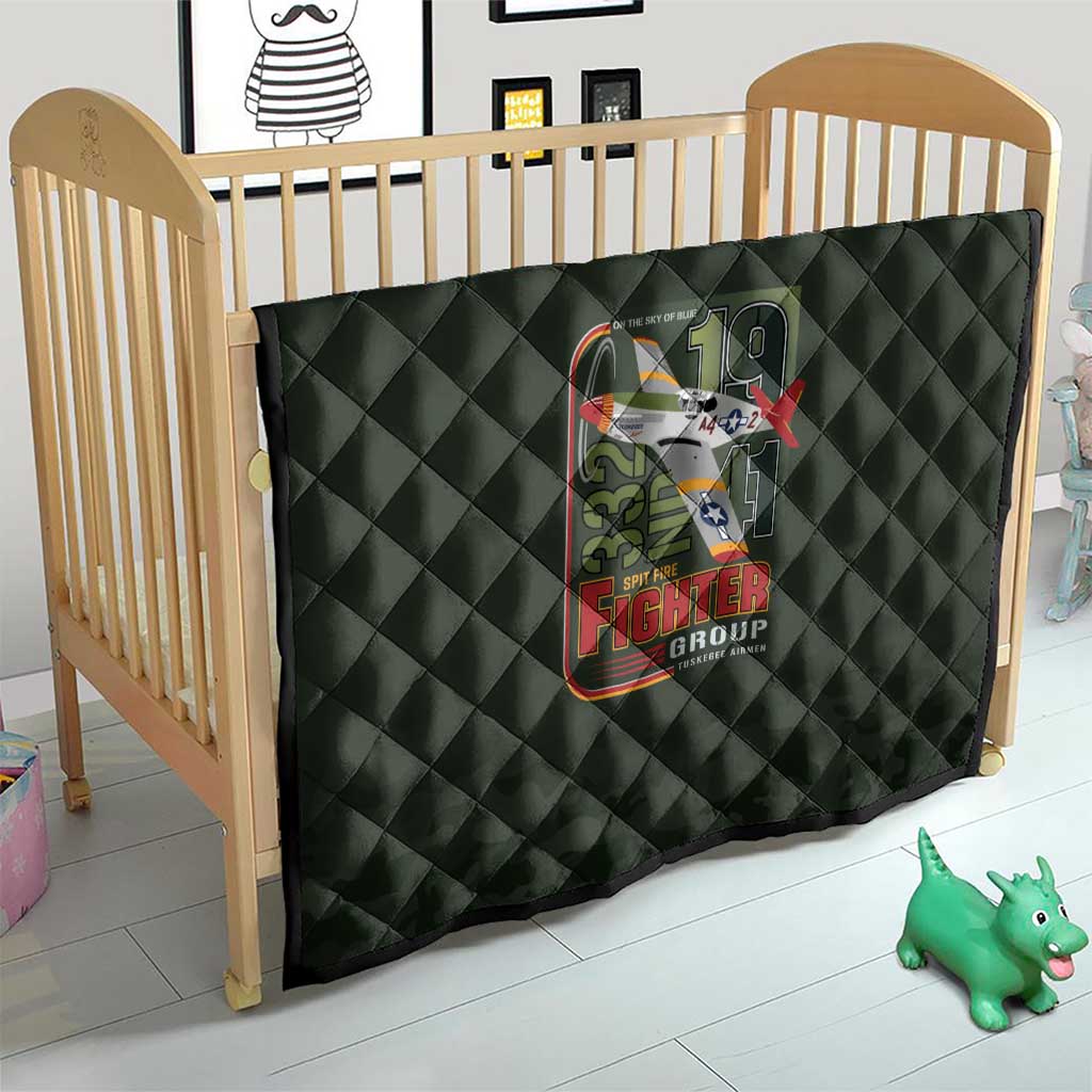 Tuskegee Airmen 332nd Spit Fire Quilt Camo Moss Green - Wonder Print Shop