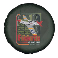 Tuskegee Airmen 332nd Spit Fire Spare Tire Cover Camo Moss Green - Wonder Print Shop