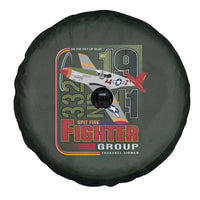 Tuskegee Airmen 332nd Spit Fire Spare Tire Cover Camo Moss Green - Wonder Print Shop