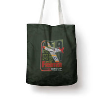 Tuskegee Airmen 332nd Spit Fire Tote Bag Camo Moss Green - Wonder Print Shop