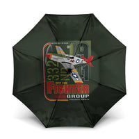 Tuskegee Airmen 332nd Spit Fire Umbrella Camo Moss Green - Wonder Print Shop