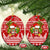Hawaii Tiki Christmas Ceramic Ornament Mele Kalikimaka LT7 - Wonder Print Shop