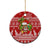 Hawaii Tiki Christmas Ceramic Ornament Mele Kalikimaka LT7 - Wonder Print Shop