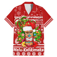 Hawaii Tiki Christmas Family Matching Mermaid Dress and Hawaiian Shirt Mele Kalikimaka LT7 - Wonder Print Shop