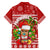 Hawaii Tiki Christmas Family Matching Off Shoulder Short Dress and Hawaiian Shirt Mele Kalikimaka LT7 - Wonder Print Shop