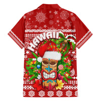 Hawaii Tiki Christmas Family Matching Short Sleeve Bodycon Dress and Hawaiian Shirt Mele Kalikimaka - Wonder Print Shop