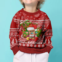 Hawaii Tiki Christmas Kid Ugly Christmas Sweater Mele Kalikimaka - Wonder Print Shop