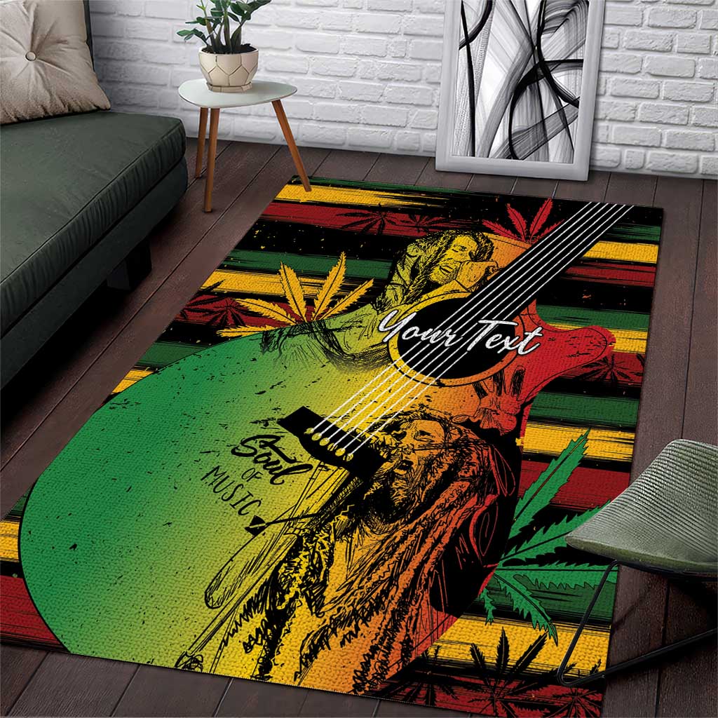 Personalised Reggae Soul Area Rug Sketch Style LT7 - Wonder Print Shop