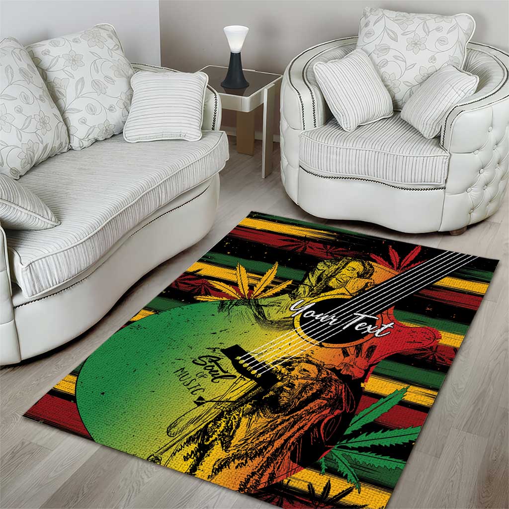 Personalised Reggae Soul Area Rug Sketch Style LT7 - Wonder Print Shop