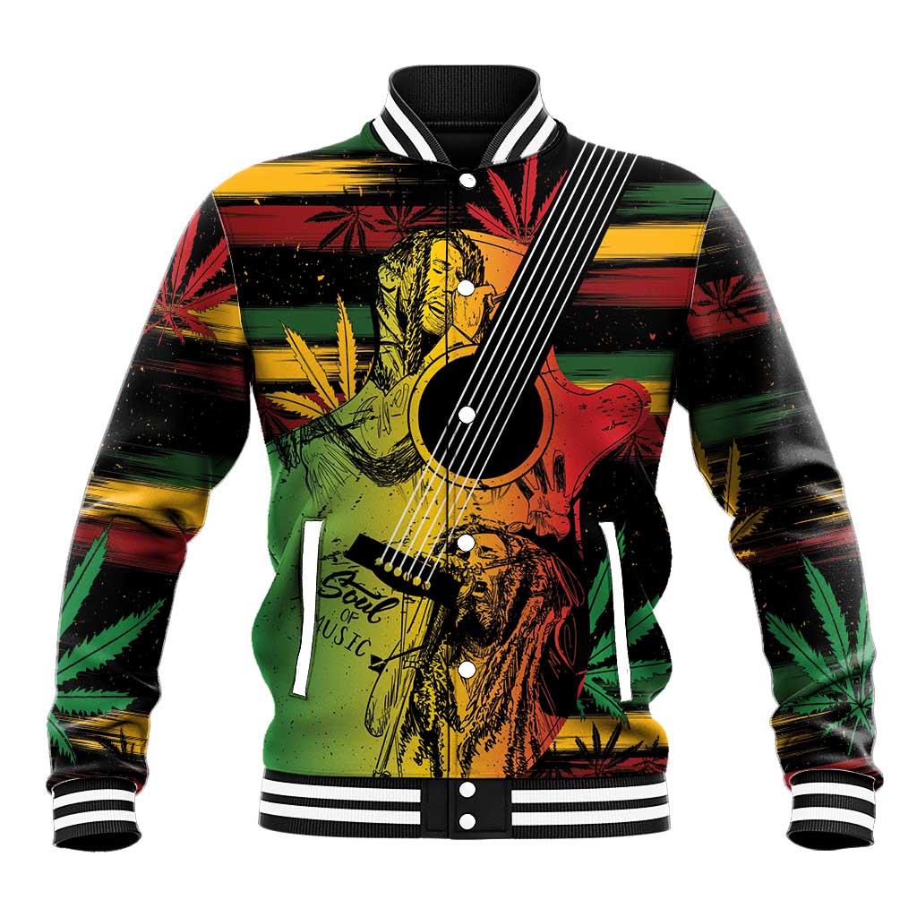 Personalised Reggae Soul Baseball Jacket Sketch Style LT7 - Wonder Print Shop