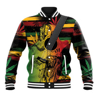 Personalised Reggae Soul Baseball Jacket Sketch Style LT7 - Wonder Print Shop