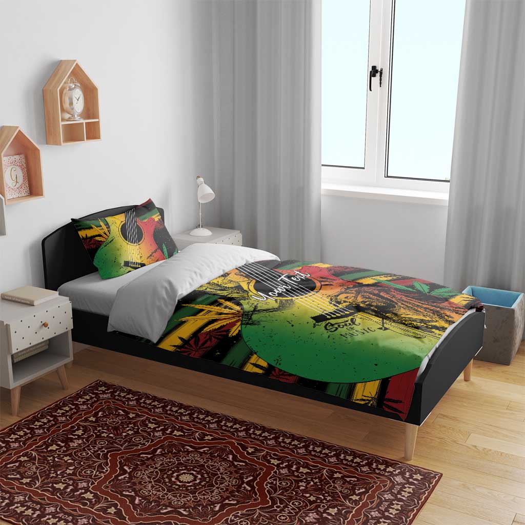 Personalised Reggae Soul Bedding Set Sketch Style LT7 - Wonder Print Shop