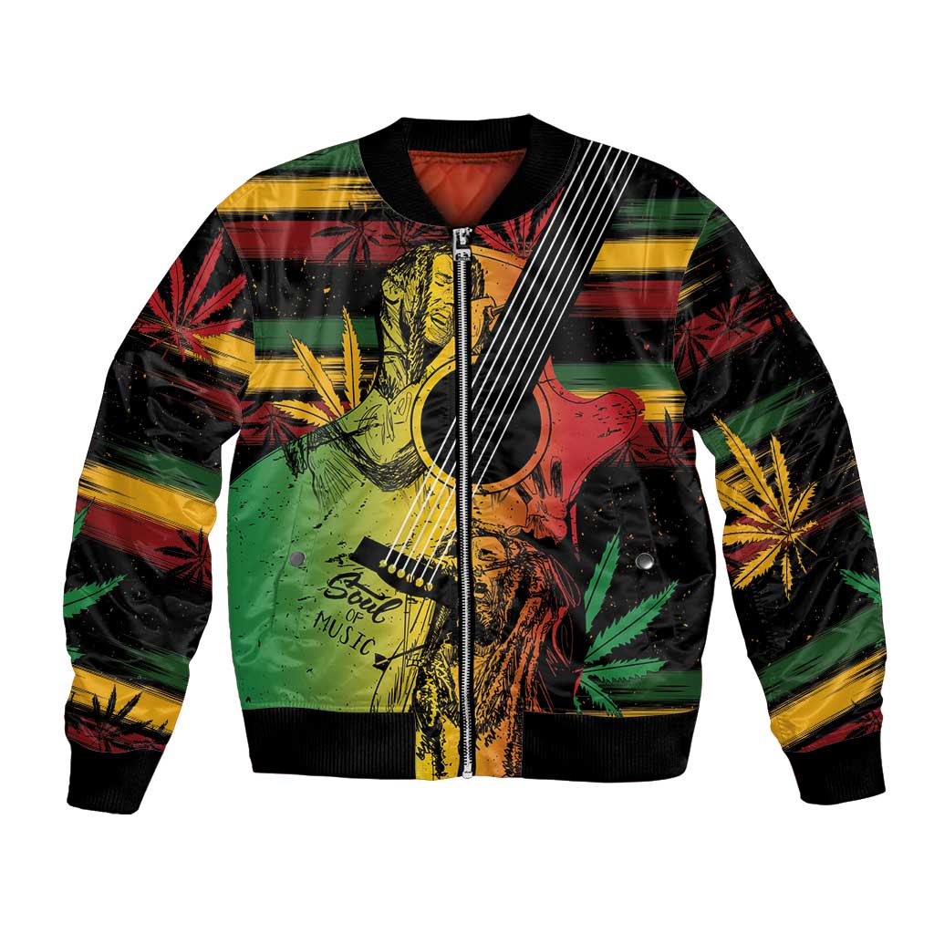 Personalised Reggae Soul Bomber Jacket Sketch Style LT7 - Wonder Print Shop