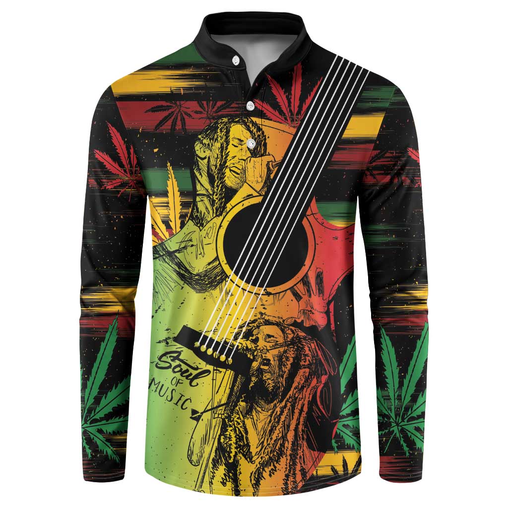 Personalised Reggae Soul Button Sweatshirt Sketch Style LT7 - Wonder Print Shop