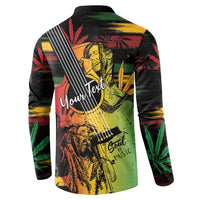 Personalised Reggae Soul Button Sweatshirt Sketch Style LT7 - Wonder Print Shop