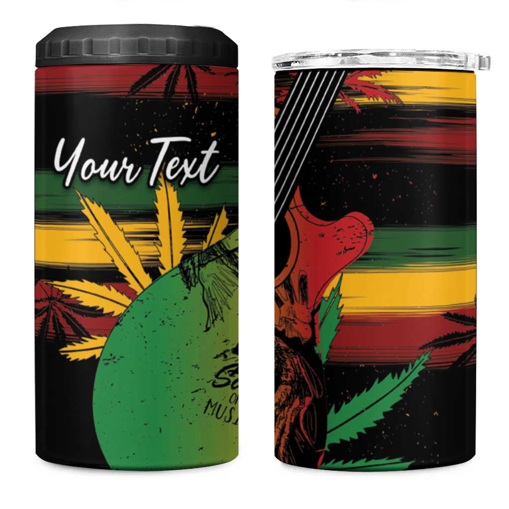 Personalised Reggae Soul 4 in 1 Can Cooler Tumbler Sketch Style LT7 - Wonder Print Shop