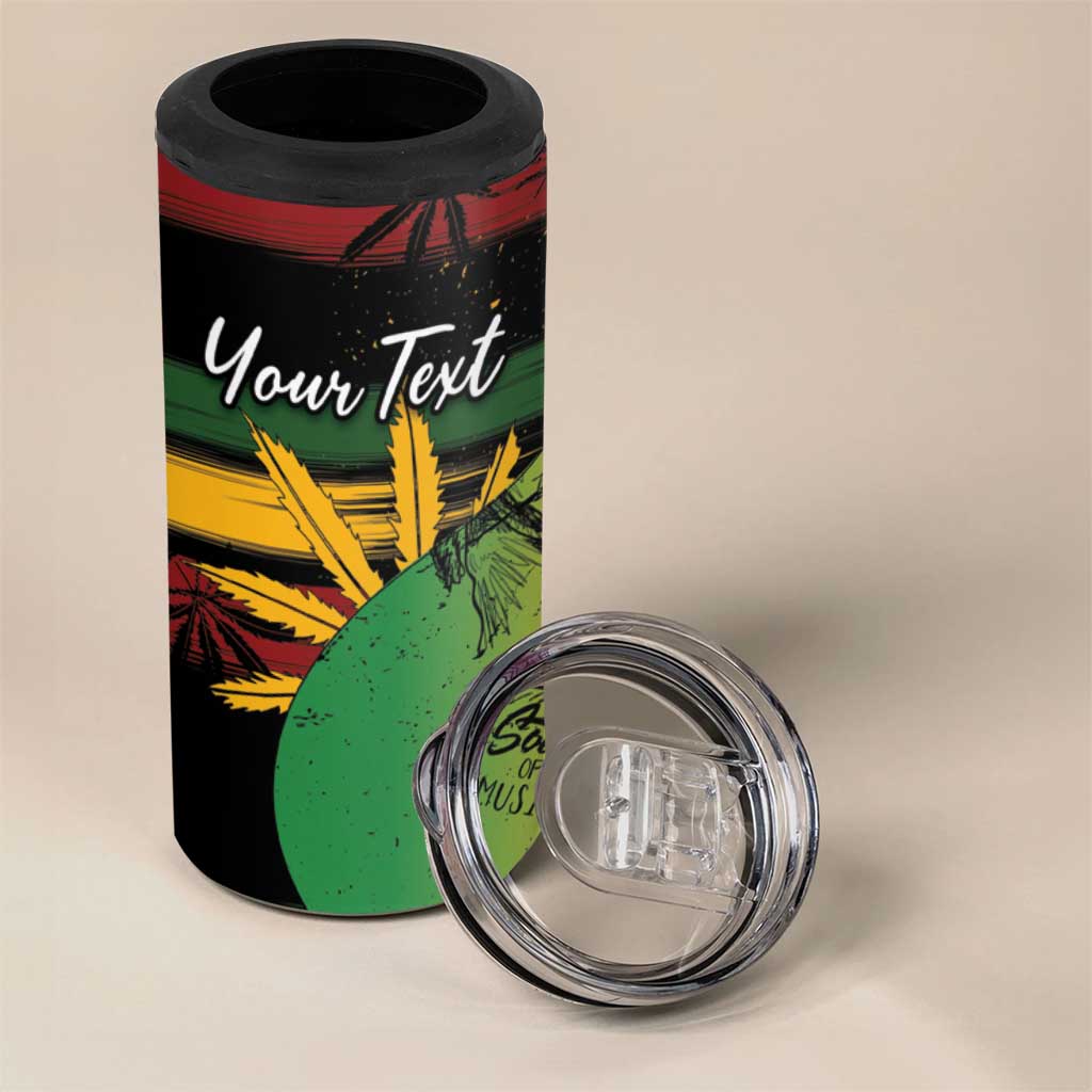 Personalised Reggae Soul 4 in 1 Can Cooler Tumbler Sketch Style LT7 - Wonder Print Shop
