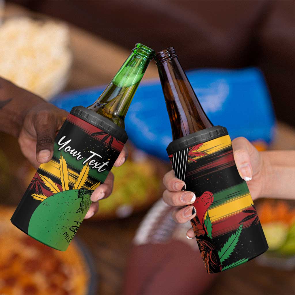 Personalised Reggae Soul 4 in 1 Can Cooler Tumbler Sketch Style LT7 - Wonder Print Shop