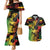 Personalised Reggae Soul Couples Matching Mermaid Dress and Hawaiian Shirt Sketch Style LT7 - Wonder Print Shop