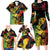 Personalised Reggae Soul Family Matching Long Sleeve Bodycon Dress and Hawaiian Shirt Sketch Style LT7 - Wonder Print Shop