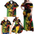 Personalised Reggae Soul Family Matching Off Shoulder Maxi Dress and Hawaiian Shirt Sketch Style LT7 - Wonder Print Shop