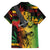 Personalised Reggae Soul Family Matching Off Shoulder Maxi Dress and Hawaiian Shirt Sketch Style LT7 - Wonder Print Shop