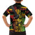 Personalised Reggae Soul Family Matching Off Shoulder Short Dress and Hawaiian Shirt Sketch Style LT7 - Wonder Print Shop