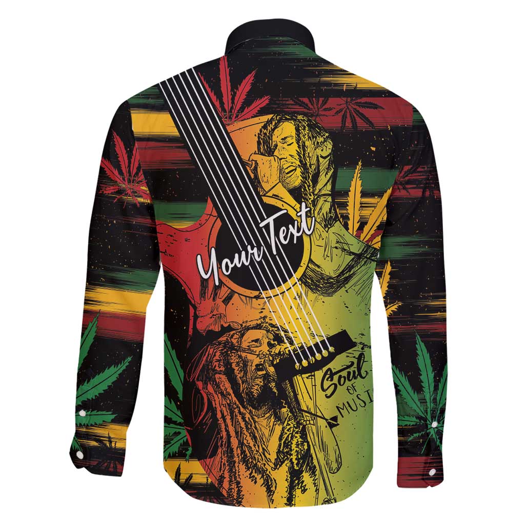 Personalised Reggae Soul Family Matching Off Shoulder Short Dress and Hawaiian Shirt Sketch Style LT7 - Wonder Print Shop