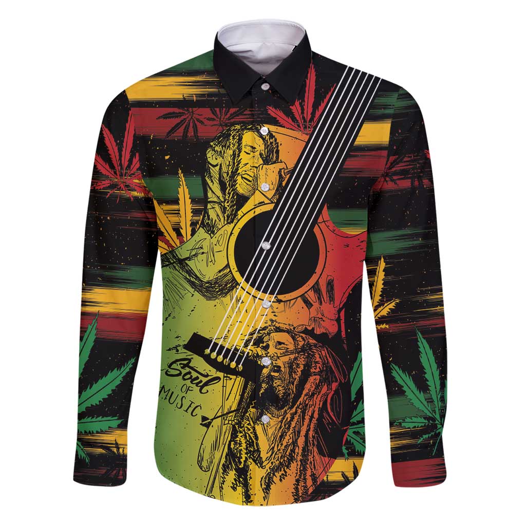 Personalised Reggae Soul Family Matching Puletasi and Hawaiian Shirt Sketch Style - Wonder Print Shop