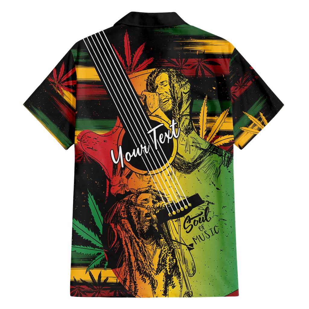 Personalised Reggae Soul Family Matching Summer Maxi Dress and Hawaiian Shirt Sketch Style - Wonder Print Shop