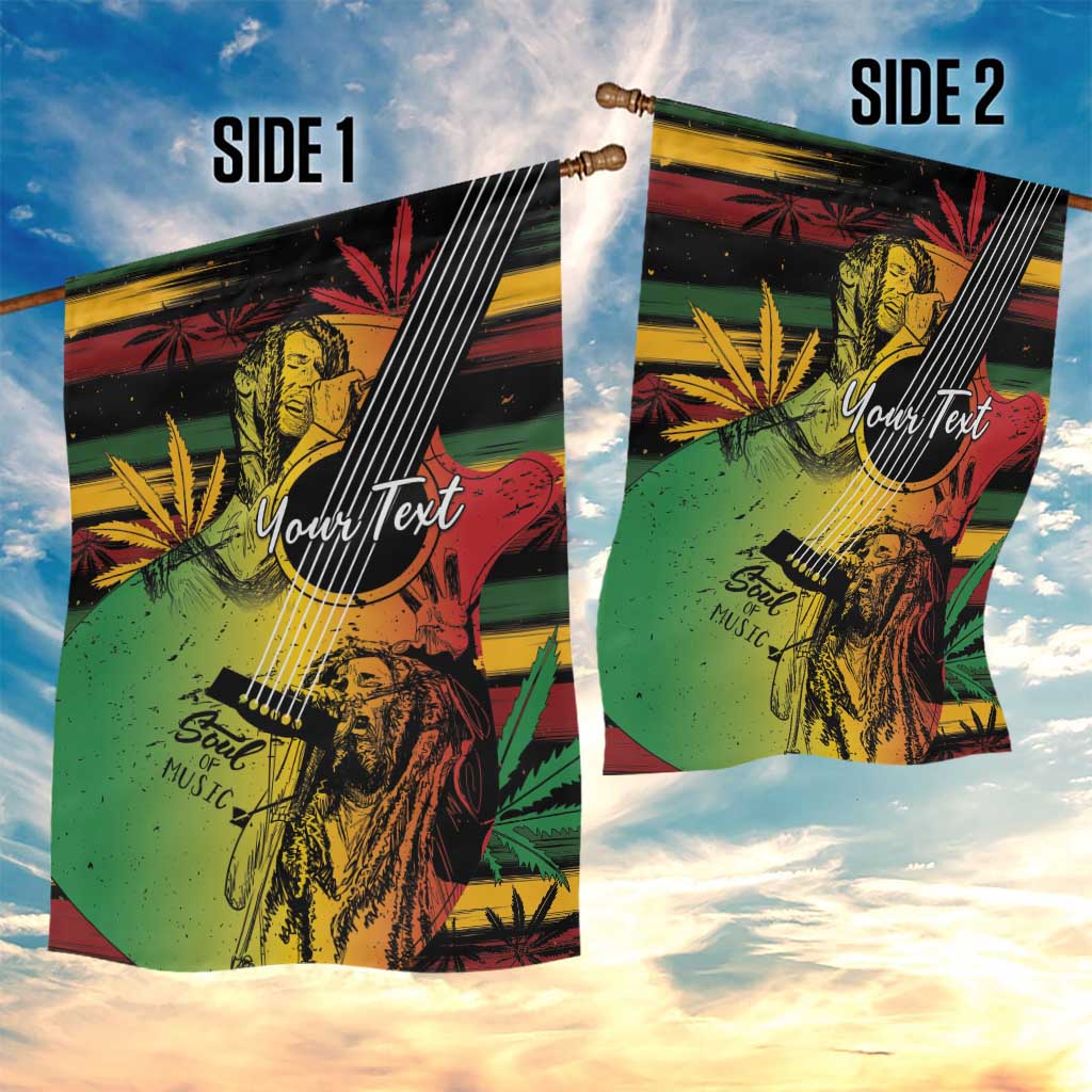 Personalised Reggae Soul Garden Flag Sketch Style - Wonder Print Shop