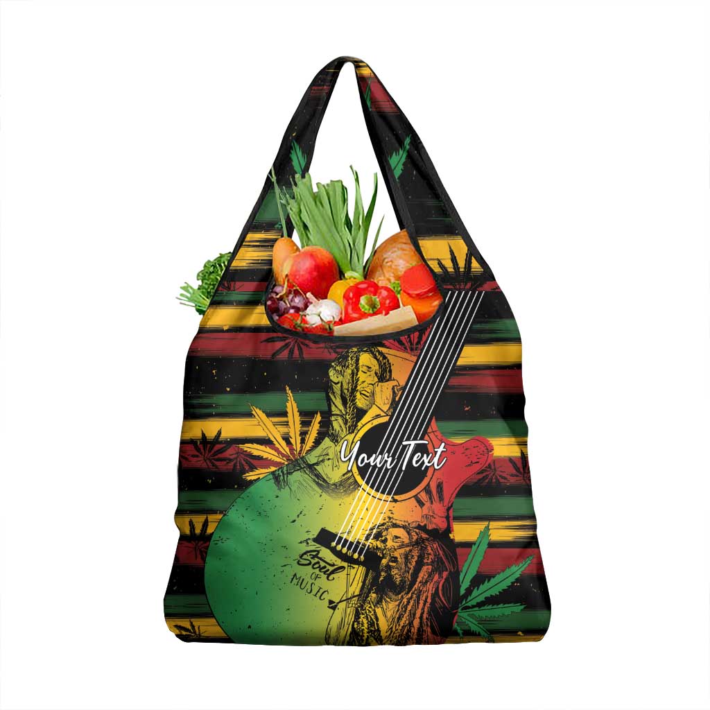 Personalised Reggae Soul Grocery Bag Sketch Style