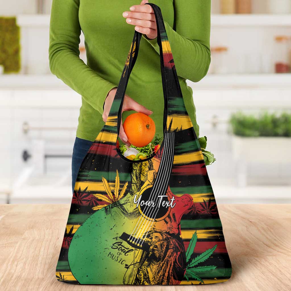 Personalised Reggae Soul Grocery Bag Sketch Style