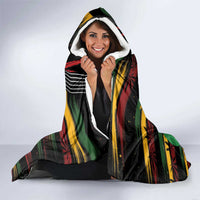 Personalised Reggae Soul Hooded Blanket Sketch Style