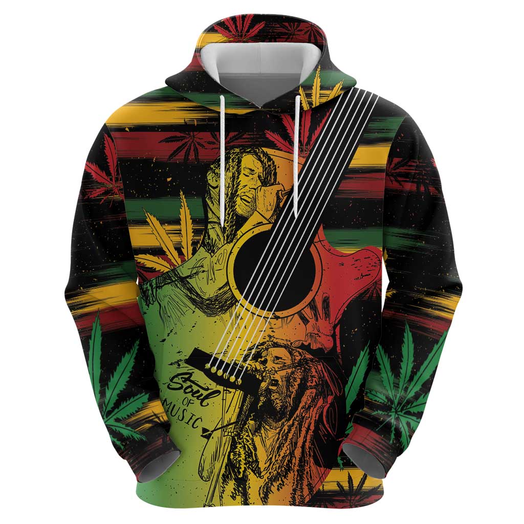 Personalised Reggae Soul Hoodie Sketch Style - Wonder Print Shop
