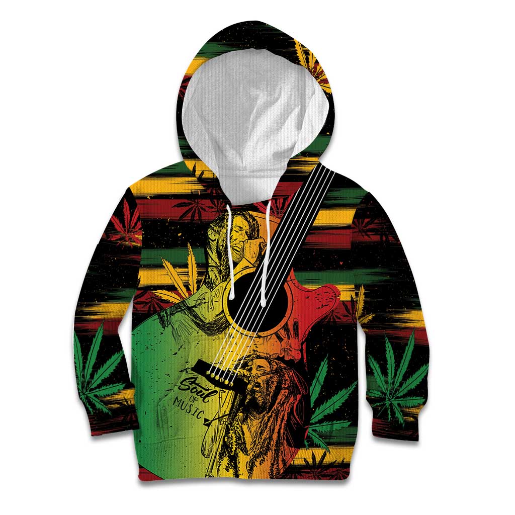Personalised Reggae Soul Kid Hoodie Sketch Style - Wonder Print Shop