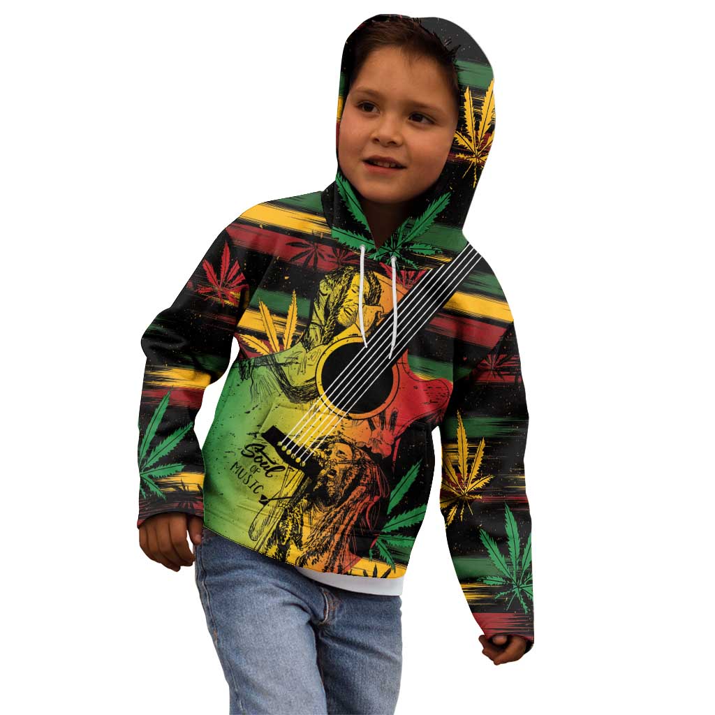 Personalised Reggae Soul Kid Hoodie Sketch Style - Wonder Print Shop
