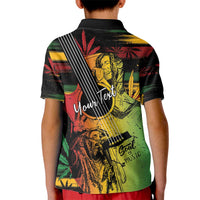 Personalised Reggae Soul Kid Polo Shirt Sketch Style - Wonder Print Shop